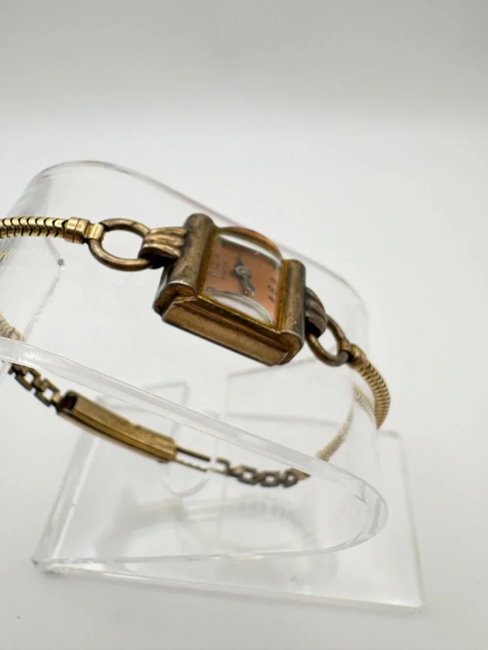 Vintage Perfecta Art Deco Ladies Watch Forstner 1/20 12K Gold Filled Snake Band